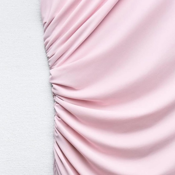 Zara Pink Midi Dress - Picture 4 of 9